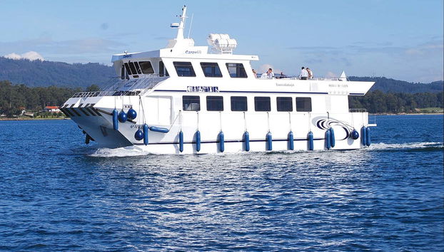 L'imbarcazione durante la traversata