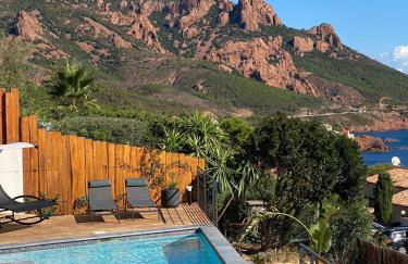 Superbe vue mer et Estérel, Villa Neuve pour 8-10 Personnes, Clim, Piscine - Foto 34