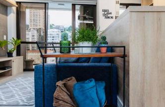 LEBLON INN RESIDENCIAL LUXUOSO com PISCINA, rooftop, academia, sauna, Varanda dentro do apt com VISTA DESLUMBRANTE, limpeza diária estilo hotel , cozinha completa 50 metros do posto 12 pauloangerami DFL15 - Foto 24
