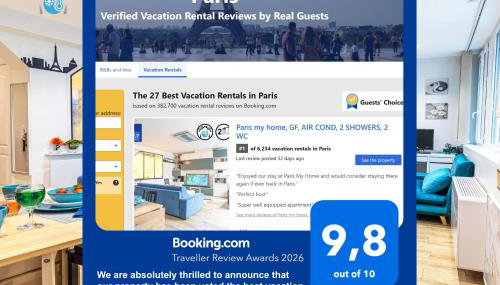 Paris my home, GF, AIR COND, 2 SHOWERS, 2 WC - Foto 4