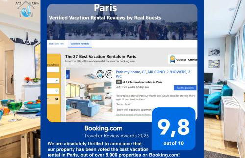 Paris my home, GF, AIR COND, 2 SHOWERS, 2 WC - Foto 4