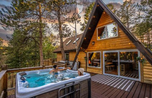 Timber A-Frame, Large Deck, Hot Tub, Fireplace - Foto 43