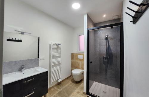 En Ardèche Villa de vacances l'Olympe climatisée avec sa piscine privée et chauffée - Foto 46