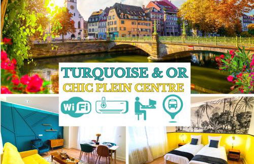 Bel AMI 02 - Turquoise & OR - Moderne Chic - Centre Ville - Accès Jardin - Clim - Wifi - Parking - Localisation idéale - Foto 23