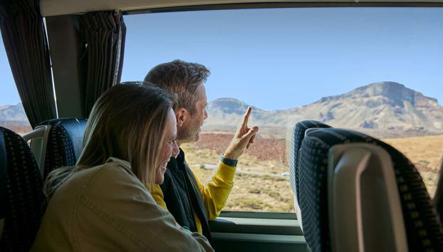 Um agradável transfer até o Parque Nacional do Teide