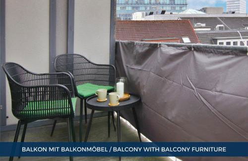 RtR Essen - Für bis zu 2 Personen - Voll ausgestattet - Balkon - Zentral Limbecker Platz - Messe - Uniklinikum - Smart TV - Modern - Photo 12