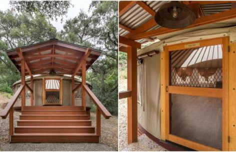 Cozy Romantic Yurt Rental in Woodlands near California Beach Town of Cayucos - Foto 42
