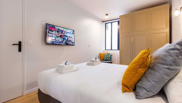 Charming Apartment - 2br/6p - Grands Boulevards - Foto 4, Habitación