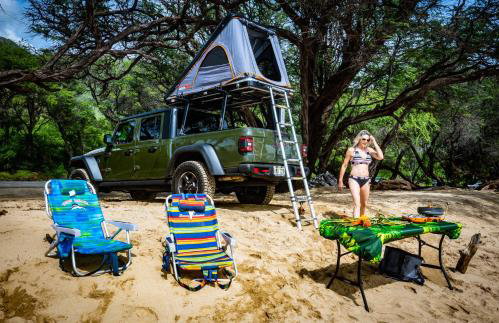 CampCar Maui Jeeps SUVs Hybrid Camper van Rentals with equipment and Travel Advice - Foto 18