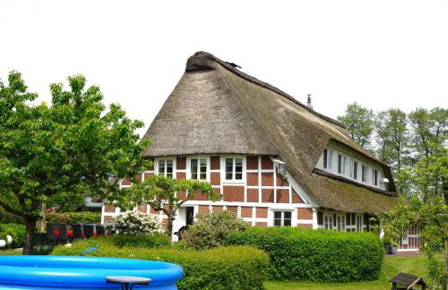 Ferienwohnung Hotel Appartement 2 Schlafzimmer Altes Landhaus Oste mit Terrasse, Grill, Küche, Bad, WLAN, nah am Nordsee Strand - Foto 52