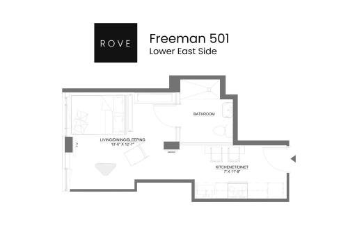Freeman 501 by Rove Travel - Studio with Shared Amenities - Foto 26