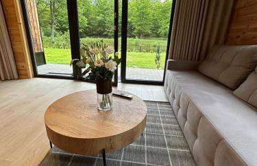 Przystanek Kistówko komfortowe domki z jacuzzi, staw wędkarski, kominek, las, przestrzeń - Foto 26