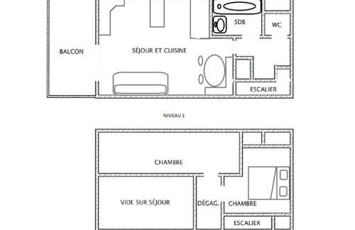 Appartement centre village, 6 personnes, 2 chambres - VLII71 - Foto 7