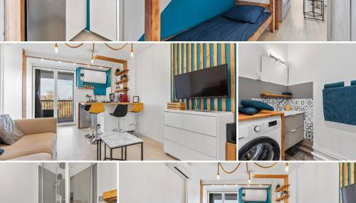 Studio cabine AZUR ,5 min mer -5 min Arena - clim - parking gratuit privée - 4 personnes - Foto 2