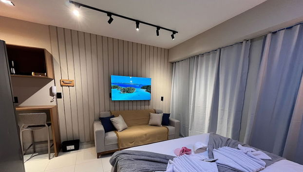 Flat premium com varanda gourmet no Makia Resort em Muro Alto 4 pessoas - Foto 2, Imagem principal