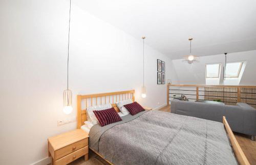 Mrągowo dwupoziomowy Apartament Indygo 85m2 z widokiem na jezioro - Foto 13