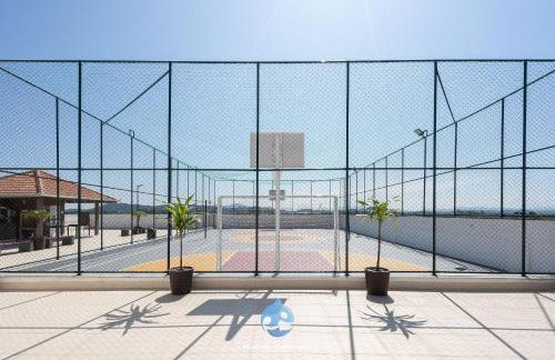 Aptos em Bal Piçarras a150m da PRAIA, dois quartos, sala de estar, COZINHA COMPLETA, SACADA com CHURRASQUEIRA, WI-FI, PISCINA, PORTARIA 24h, PLAYGROUND e QUADRA DE ESPORTES - Foto 4