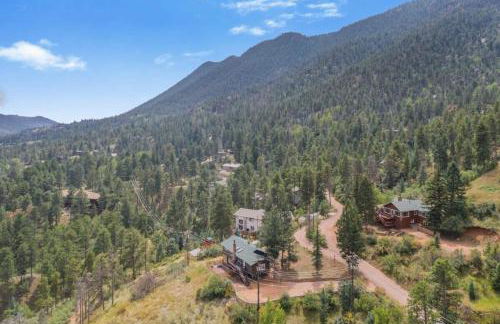 3BD Cowboy Cabin Pikes Peak Mountain Log Cabin - Foto 110