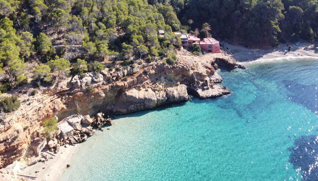 Discover Cala Salada Beach by traditional wooden boat - One-way transfer from Sant Antoni - Photo 2