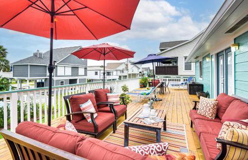 Colorful Beachside Oasis! Galveston Family Home - Foto 25