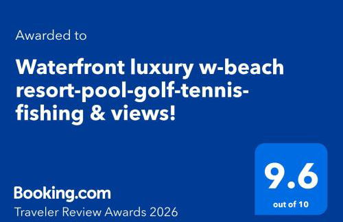 Waterfront luxury w-beach resort-pool-golf-tennis-fishing & views! - Foto 2