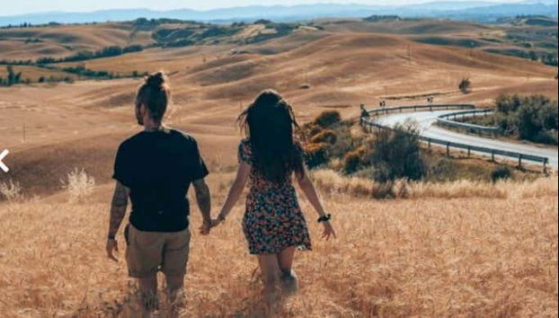 Couple enjoying the scenery