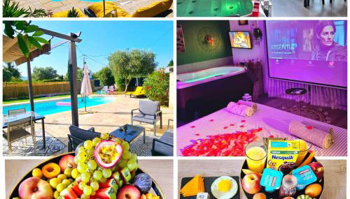 App jacuzzi & piscine privée - loveroom - Suite Emeraude - Foto 3