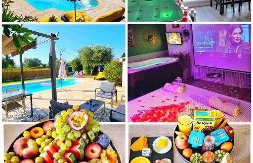 App jacuzzi & piscine privée - loveroom - Suite Emeraude - Foto 1