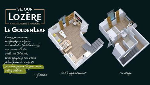 Le GoldenLeaf - Netflix/Wi-Fi Fibre - Séjour Lozère - Foto 3