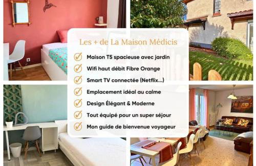 Maison Médicis - T5 Spacieuse et Calme en Ville - Emplacement Idéal - Photo 27