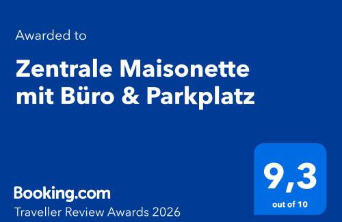 Zentrale Maisonette mit Büro & Parkplatz - Foto 2