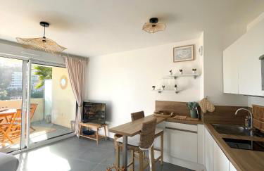 Luxueux Studio Neuf - Frontière Monaco - Piscine - Parking privé - Foto 9