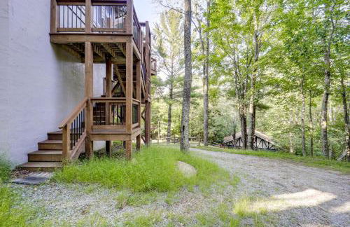 2 Mi to Skiing! Wooded Beech Mtn Retreat with Decks - Foto 32
