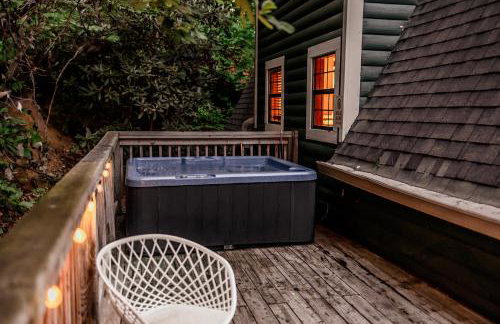 Big Mountain View! Downtown Gatlinburg Chalet Village! Hot Tub! Fan Favorite! AFrame Dreams! Magazine-Featured! Stunning Interiors! Little Green Cabin - Photo 40