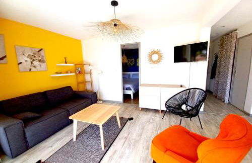 Plain-pied Jardin 6 personnes Clim Vue Mer Parking Wifi Terrasse Piscine dans la résidence - Foto 13