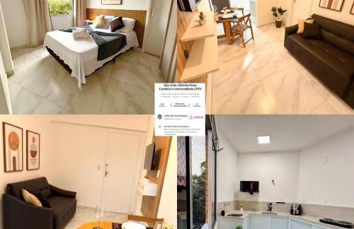 Quarto-Sala 550 mts Praia Camburi e Próximo Universidade UFES - Foto 1