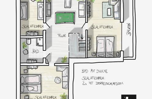 Ferienwohnung Falkenblick OG im FH Falkenhöhe - Foto 32