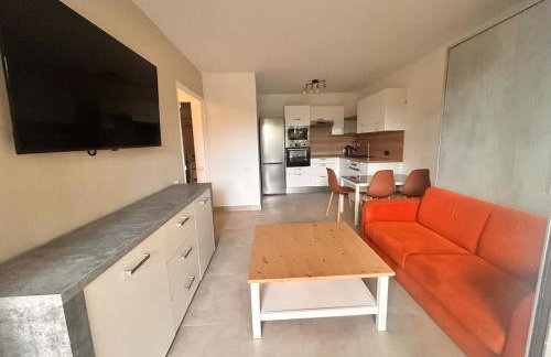 T2 cosy en bord de mer avec terrasse, piscine et parking - Foto 10