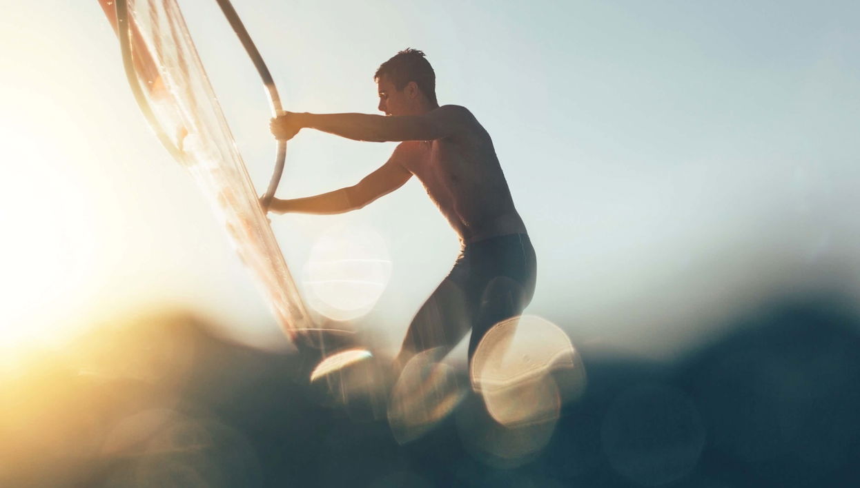 Curso de windsurf en Bentota