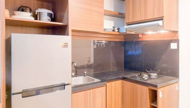 Homey 1BR at Tree Park City BSD Apartment - Foto 5, Cocina privada