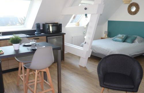 "Le 104" studio cosy proche de Rouen avec parking - Foto 7