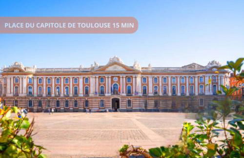 T2 - 1à 4p - Blagnac Aéroport & AIRBUS - Parking privé - Climatisation - Foto 26