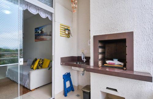 Dois Quartos, Sacada com Churrasqueira, a 400 MTS do Projeto Tamar e 800 MTS do Aquário - Foto 19