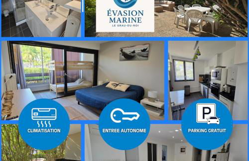 Evasion Marine Plage Terrasse parking clim - Photo 7