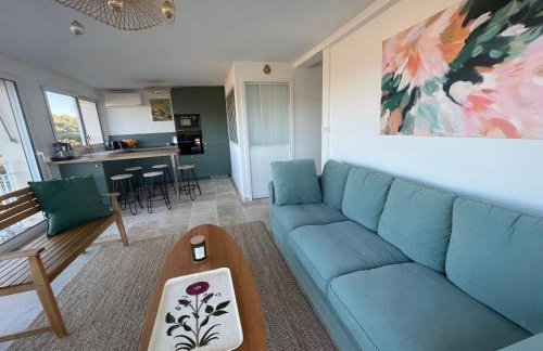 Vue mer incroyable, piscine, tennis et accès plage - 3 chambres - Photo 6