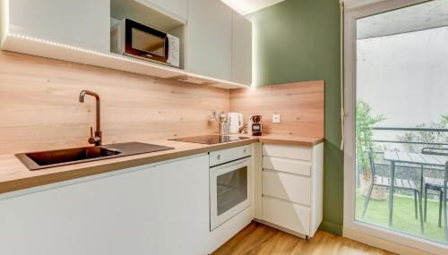 Toulouzen - St-Sernin - Capitole - 2-BDR 60m2, terrace, free car park - T3 60m2, terrasse, parking privé gratuit - Foto 4, stove, dishwasher