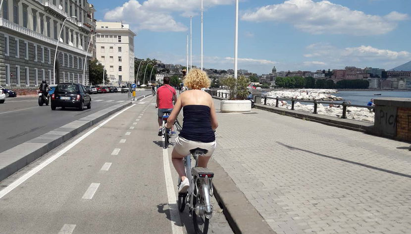 Ride an electric bike through Naples
