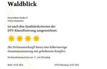 4-Sterne Ferienwohnung Waldblick Schweinfurt - Foto 14