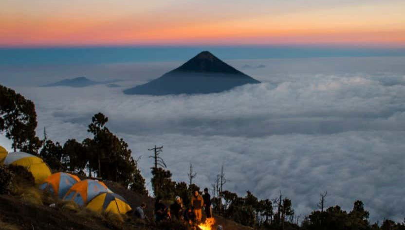 Preparando el campamento