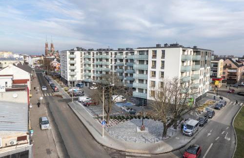 Nowoczesny apartament z balkonem i widokiem na miasto - Foto 23